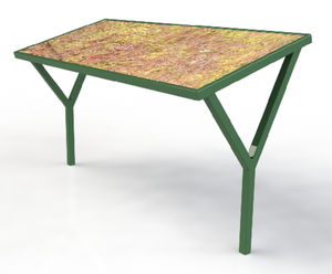 ASF green roof single cycle shelter