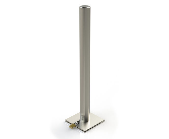 ASF round fold down bollard