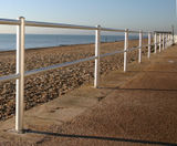 Anodised aluminium promenade barrier, Bexhill on Sea - on this page