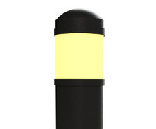 ASF SL1 dome top steel illuminated bollard