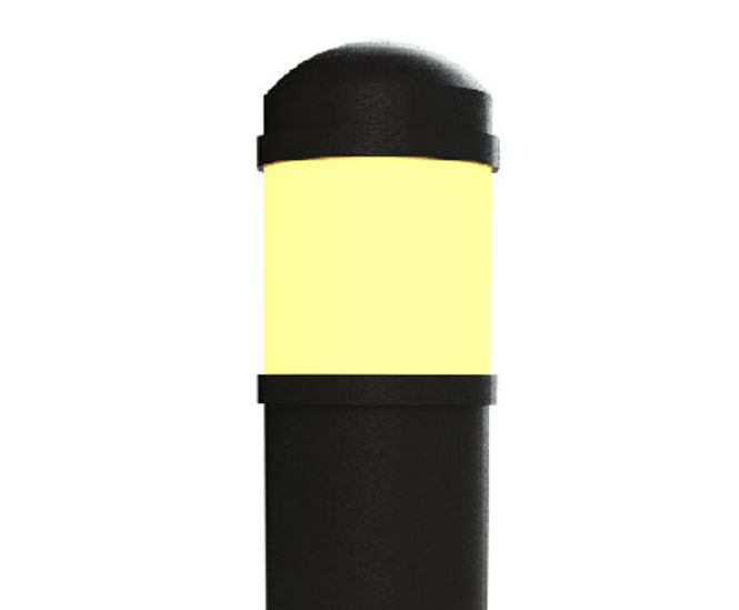 ASF SL1 dome top steel illuminated bollard