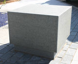Cubist features granite bollard seat 1000 - on this page