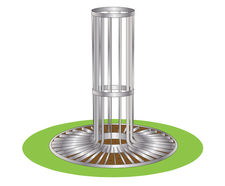 ASF 3001 laser-profiled / fabricated tree grille/ guard