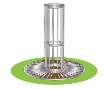 ASF 3001 laser-profiled / fabricated tree grille/ guard