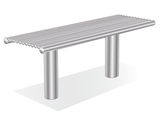 ASF 6019 stainless steel bench - on this page