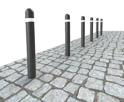 ASF 902RP dome-top recycled plastic bollard