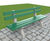ASF 910RP recycled plastic bench seat 0