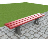ASF 911RP recycled plastic bench - on this page