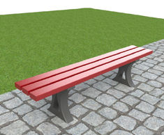 ASF 911RP recycled plastic bench