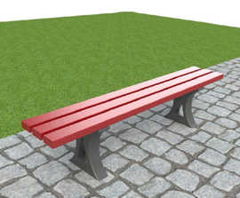 ASF 911RP recycled plastic bench