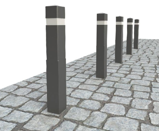 ASF 903 RP square recycled plastic bollards