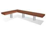 ASF 6018 stainless steel/mild steel and timber bench - on this page