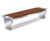 ASF 6013 stainless steel and timber bench seat 0