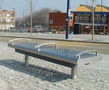 ASF Masshouse stainless steel bench seat