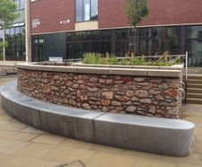 ASF Modernist granite seat