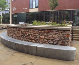 ASF Modernist granite seat