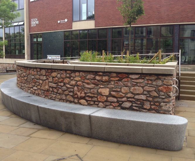 ASF Modernist granite seat