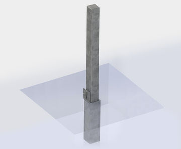 ASF square removable bollard