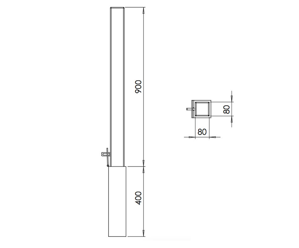 Images for ASF square removable bollard