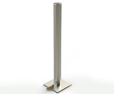 ASF round fold-down utility bollard