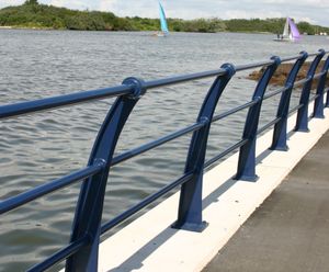 ASF protective post and rail systems