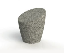ASF Organic granite bollard seat