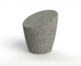 ASF Organic granite bollard seat
