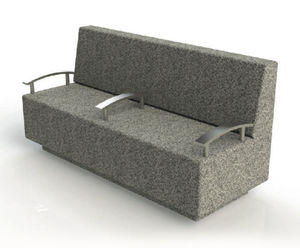 ASF Cubist granite bench seat