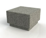 ASF Cubist granite bollard seat 800 - on this page