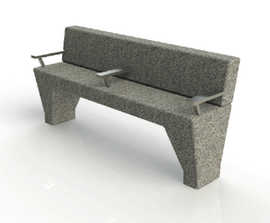 ASF Modernist granite bench seat