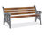 ASF 502 traditional cast iron and timber seat 1