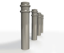 ASF 009 heavy steel bollard