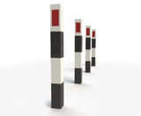 ASF 014 high-visibility square steel bollard - on this page