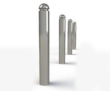 ASF 015 steel bollard with machined top