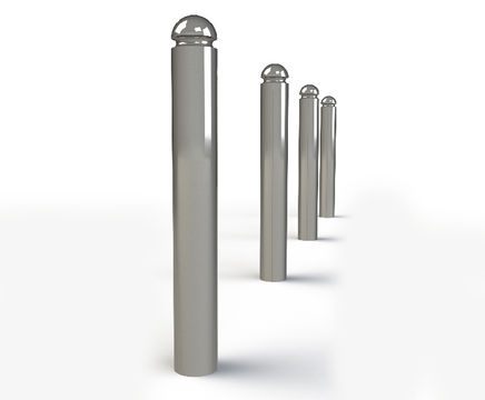 ASF 015 steel bollard with machined top