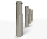 ASF 016 machined top steel bollard - on this page