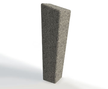 ASF Modernist granite bollard