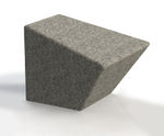 ASF Modernist granite bollard seat
