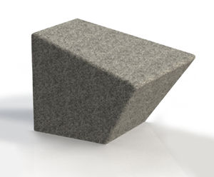 ASF Modernist granite seat bollard