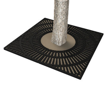 ASF 326 square recycled cast iron tree grille