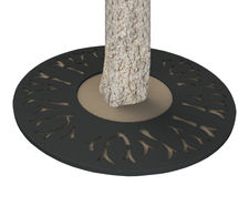 ASF Branch round steel laser-cut tree grille