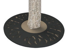 ASF Branch round steel laser-cut tree grille