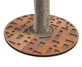 ASF Cubes round corten tree grille - on this page