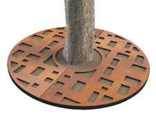 ASF Cubes round corten tree grille