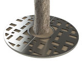 ASF Cubes round stainless steel tree grille - on this page