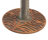 ASF Rivulet round corten steel tree grille - on this page