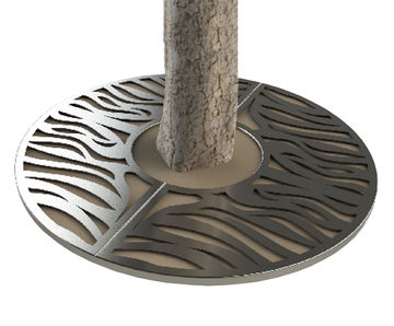 ASF Rivulet round stainless steel tree grille