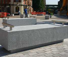 ASF Cubist granite bench