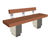 ASF Blackburn granite and timber seat 1