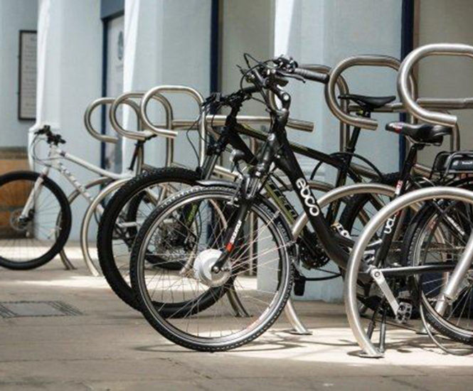 Bike-shaped cycle stands for Halfords